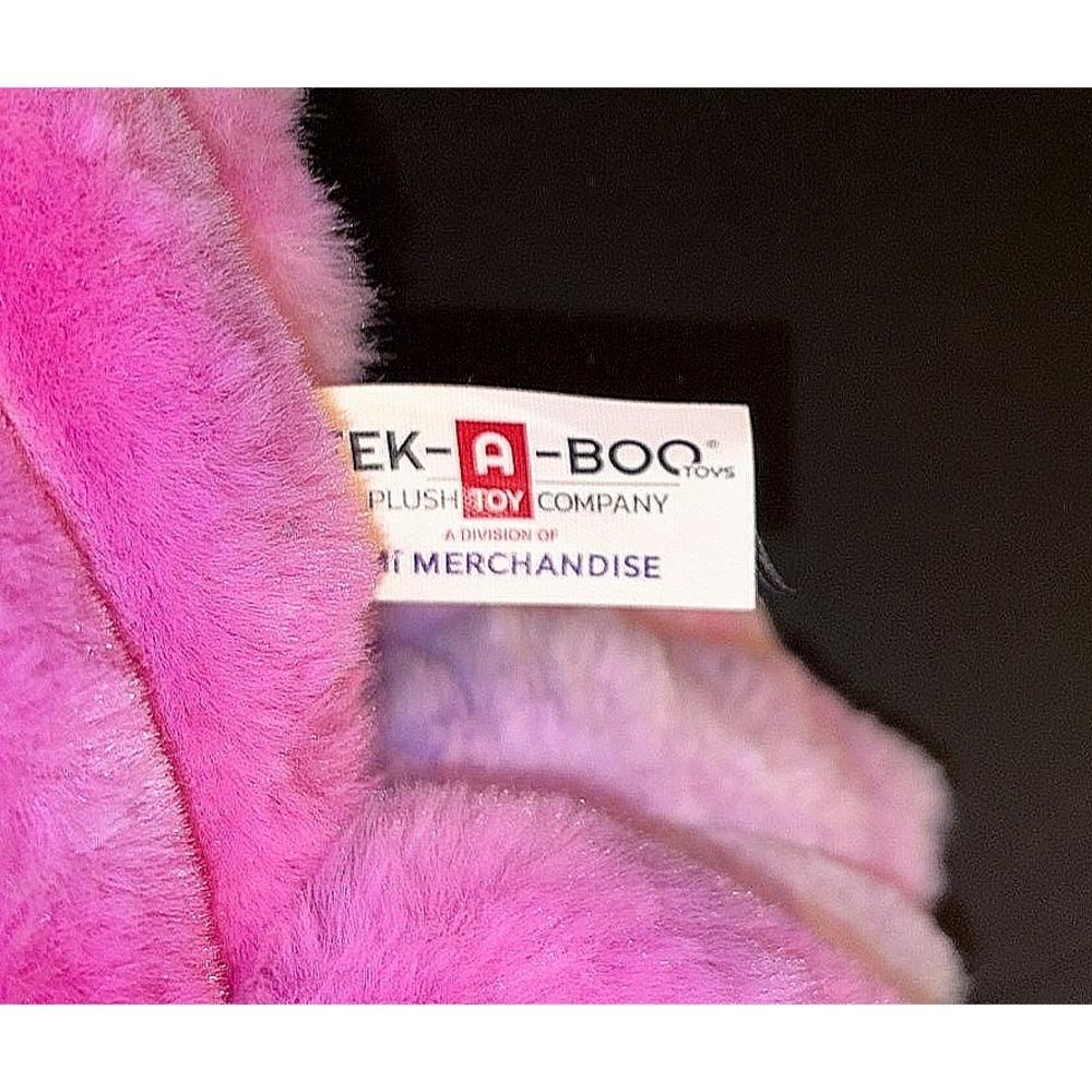 Oppy The Octopus 10" Plush Pink Stuffed Toy from Peek a Boo - Picture 5 of 5